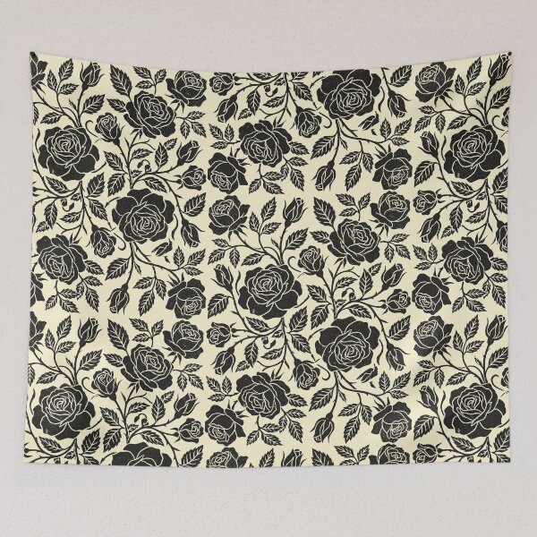 Item preview, Black Roses Vintage Floral Gothic Cottagecore designed and sold by Y-Vibes.