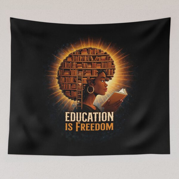 Item preview, Education Is Freedom Black Excellence t-shirt designed and sold by JaaCreativeShop.