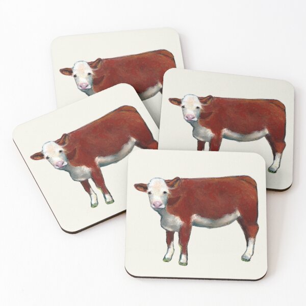Item preview, Hereford Beef Steer, Pastel Art designed and sold by JoyfulWhimsy.