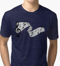 Camiseta de tejido mixto Notas Musicales