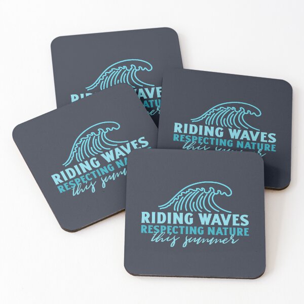 Item preview, Riding Waves, Respecting Nature This Summer Sustainability Graphic designed and sold by Bold & Brewed.