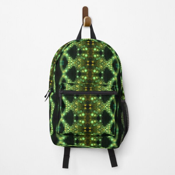 Item preview, Green Glow Beads Abstract Pattern designed and sold by Sachie's Studio.