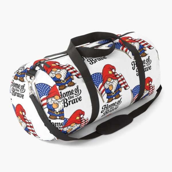 Item preview, Proud Patriotic Gnome – Home of the Brave Line Art Illustration designed and sold by Moriarty's Digital Visions.
