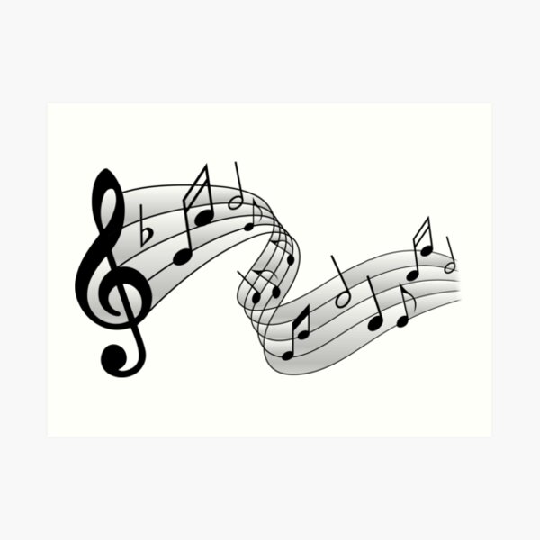 Notas Musicales Lámina artística
