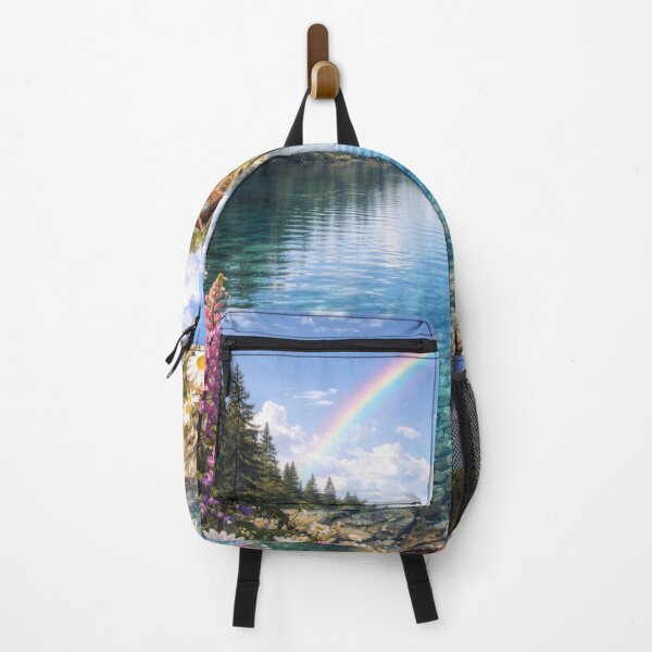 Item preview, Crystal lake under bright rainbow designed and sold by JuViRo.