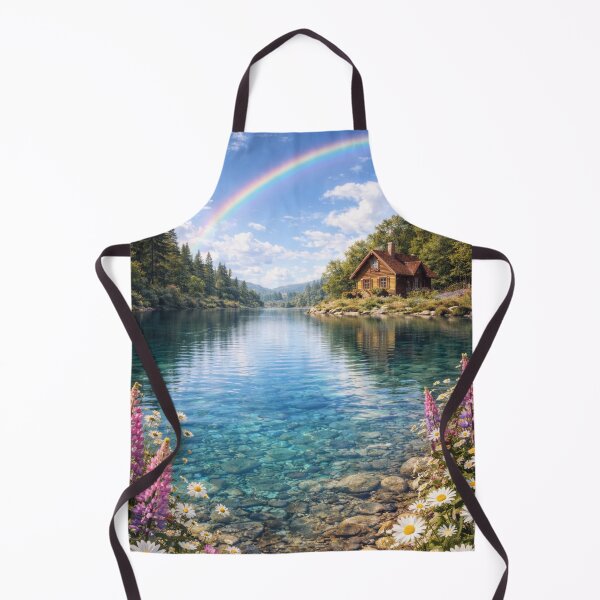 Item preview, Crystal lake under bright rainbow designed and sold by JuViRo.