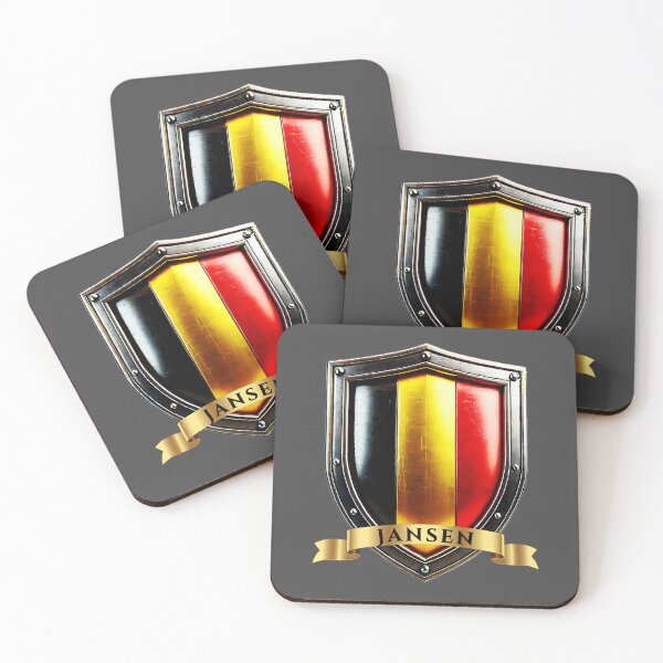 Item preview, Jansen Belgium Surname Shield designed and sold by Highlandkings.