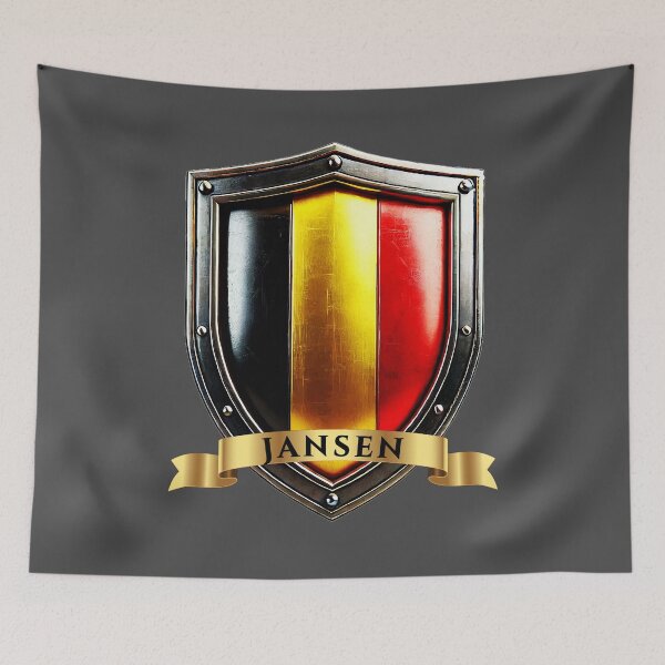 Item preview, Jansen Belgium Surname Shield designed and sold by Highlandkings.