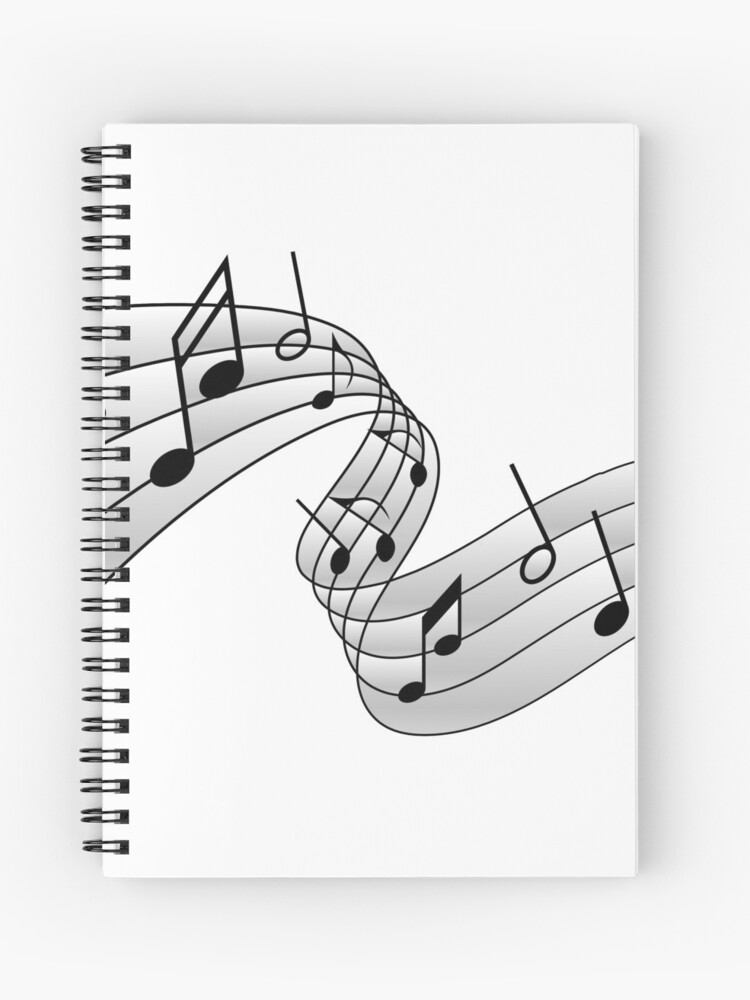 Cuaderno de espiral «Notas Musicales» de Rockwell47 | Redbubble