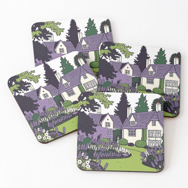 Item preview, Lavender Garden with Stately Homes designed and sold by sharon1210.