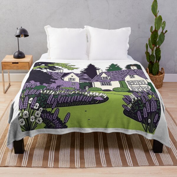 Item preview, Lavender Garden with Stately Homes designed and sold by sharon1210.