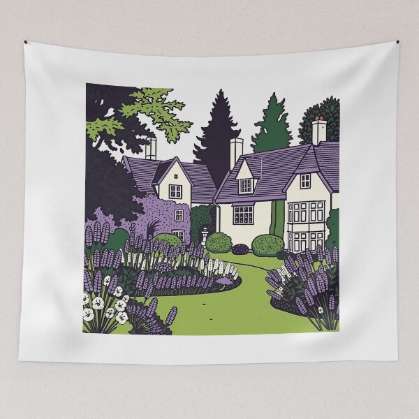 Item preview, Lavender Garden with Stately Homes designed and sold by sharon1210.