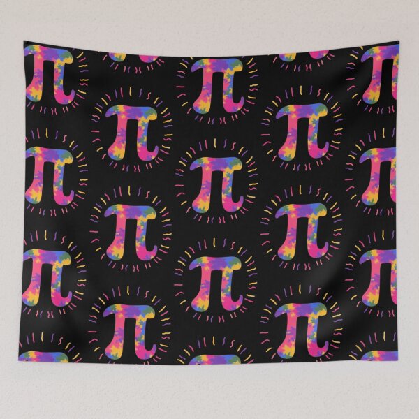 Item preview, Radiant Pi Symbol Art - Colorful Watercolor Splatter Design designed and sold by FreeArt2.