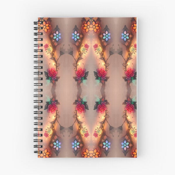 Item preview, Glowing Flowers Pattern designed and sold by Sachie's Studio.