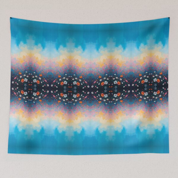 Item preview, Flowers and Sky Nature Pattern designed and sold by Sachie's Studio.