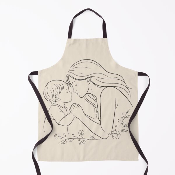 Item preview, Heartfelt Motherhood Line Drawing - Gift for Mom designed and sold by Nature's Palette.
