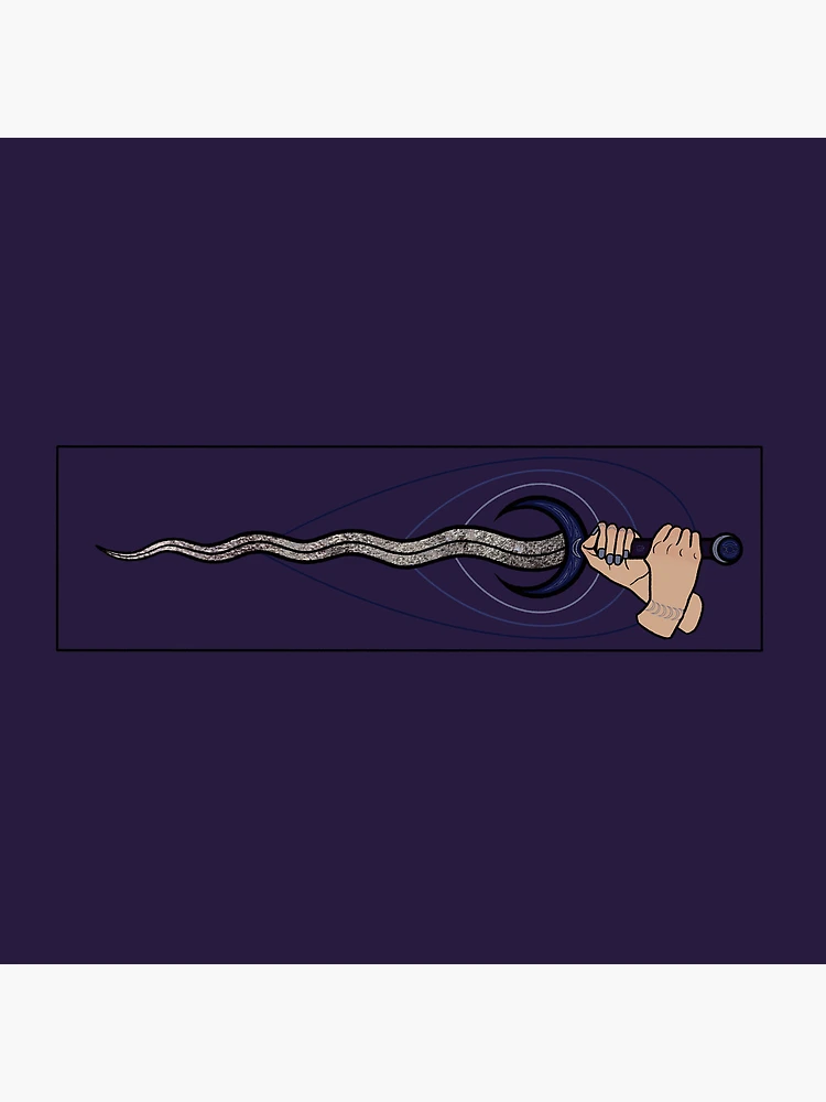 Thumbnail 4 of 4, Clock, Moon Sword designed and sold by Sol-Studios.