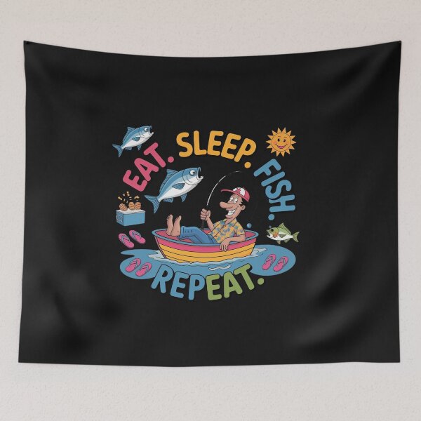 Item preview, Eat. Sleep. Fish. Repeat.  designed and sold by cope64.