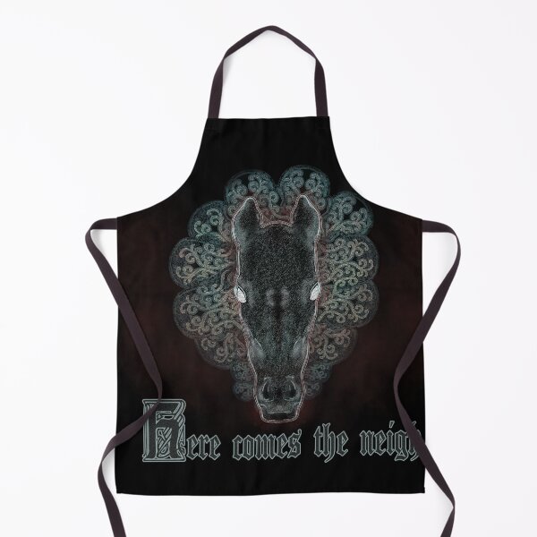 Item preview, The Year of Neigh Gothic Medieval Horse Illustratio designed and sold by Kyradem.
