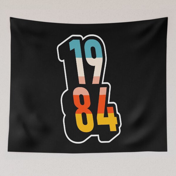 Item preview, 1984 Retro Geometric Typography designed and sold by MZS Studio.