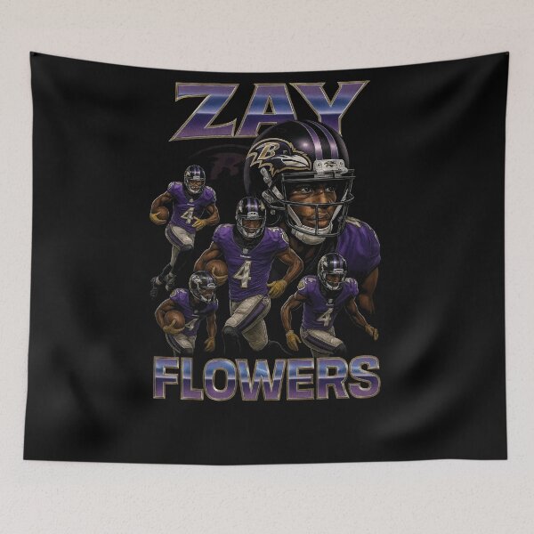 Item preview, Zay Flowers Baltimore Football Design designed and sold by TheArtOfCar.