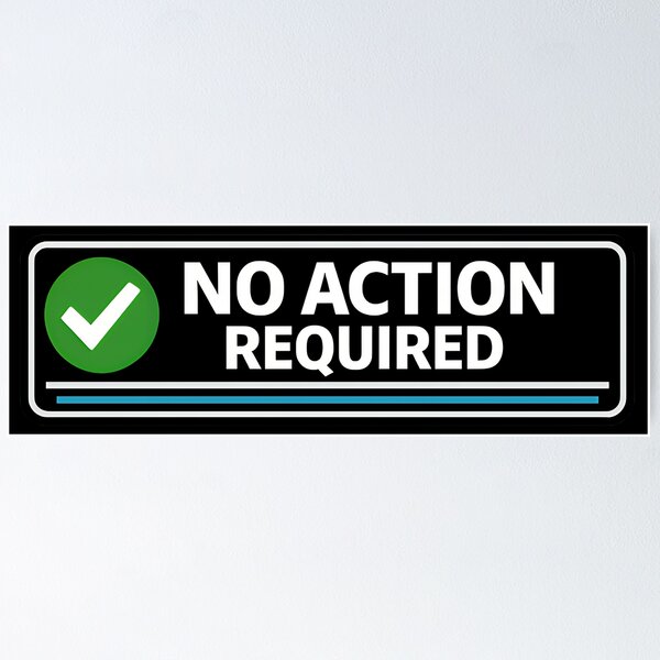 Item preview, No Action Required Approval Status Humor Design designed and sold by TeeTimeTreasure.