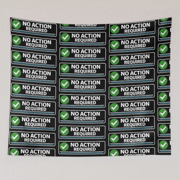 Item preview, No Action Required Approval Status Humor Design designed and sold by TeeTimeTreasure.