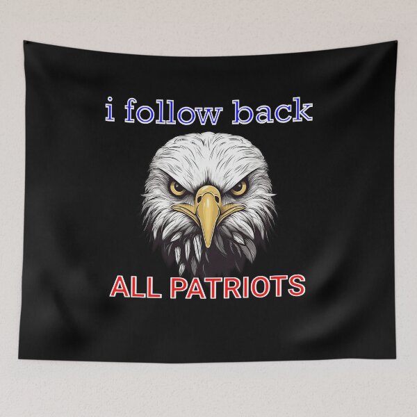 Item preview, Follow Back All Patriots america designed and sold by Evaevonechi.