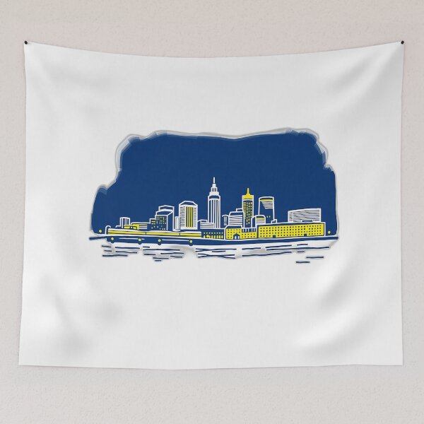Item preview, Birmingham City Skyline Night Art designed and sold by sharon1210.