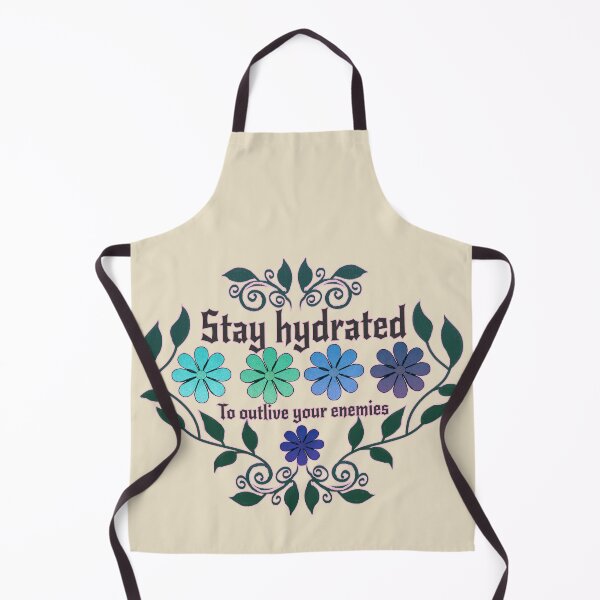 Item preview, Stay Hydrated to Outlive Your Enemies Floral Sarcasm designed and sold by Kyradem.