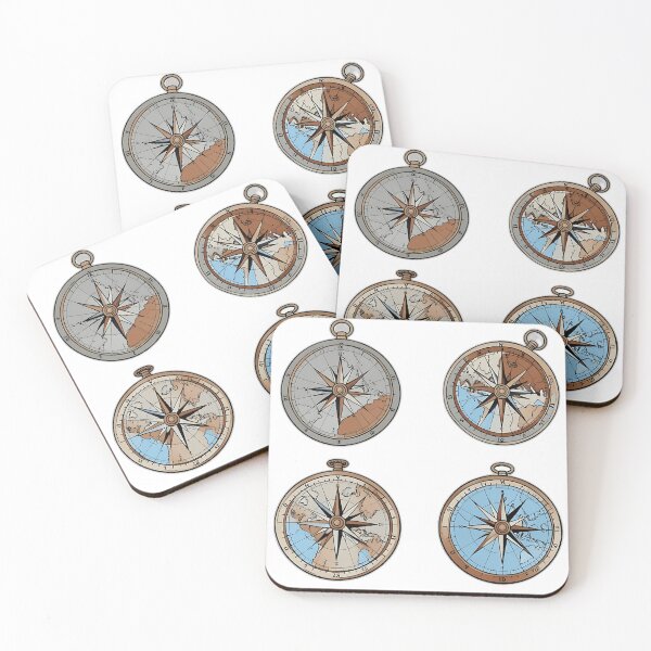 Item preview, Colorful Navigational Compass Illustrations designed and sold by sharon1210.