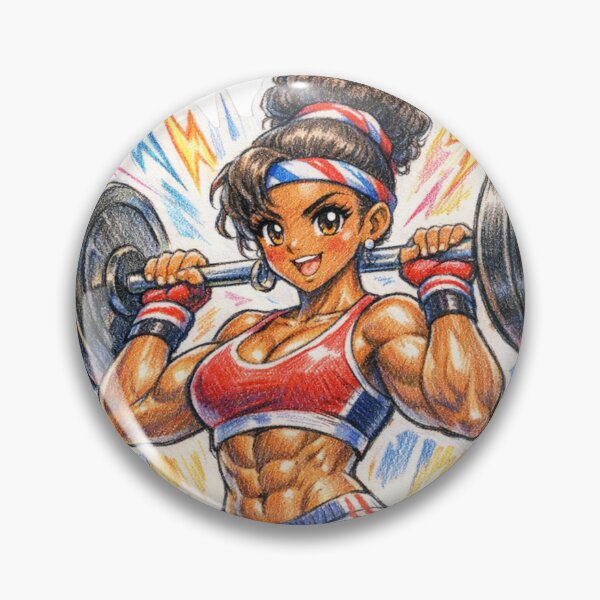 Item preview, Fitness Girl Anime Retro Electric Power designed and sold by JonelleTshirts.