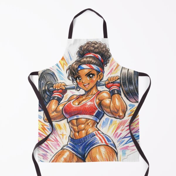 Item preview, Fitness Girl Anime Retro Electric Power designed and sold by JonelleTshirts.