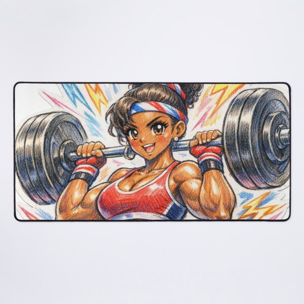 Item preview, Fitness Girl Anime Retro Electric Power designed and sold by JonelleTshirts.
