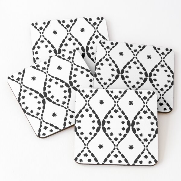 Item preview, Graphic ogee motif (black) designed and sold by ArtyFridgees.