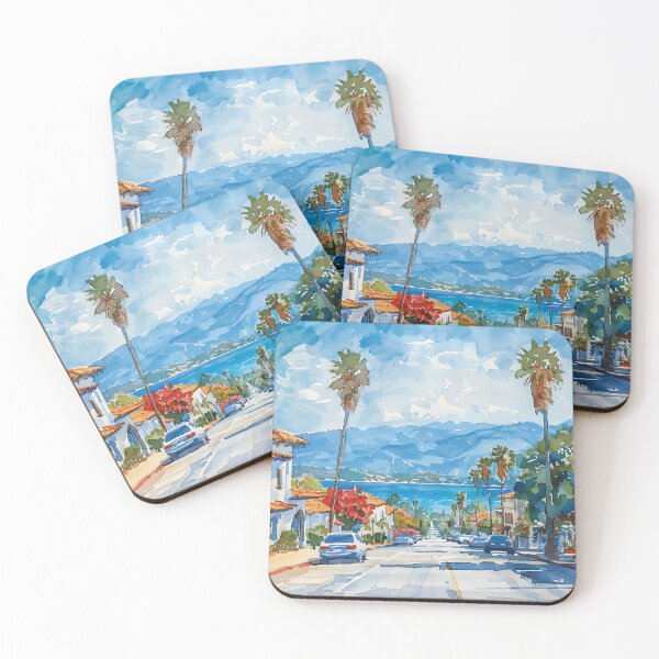 Item preview, Street Leading to the Sea in Santa Barbara designed and sold by daila70.