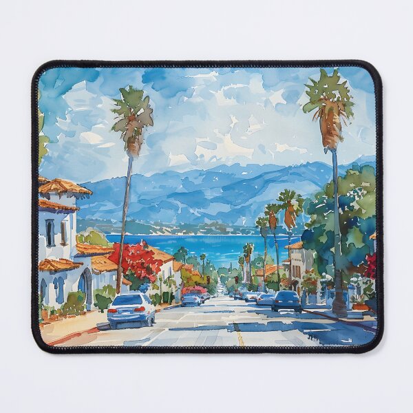 Item preview, Street Leading to the Sea in Santa Barbara designed and sold by daila70.