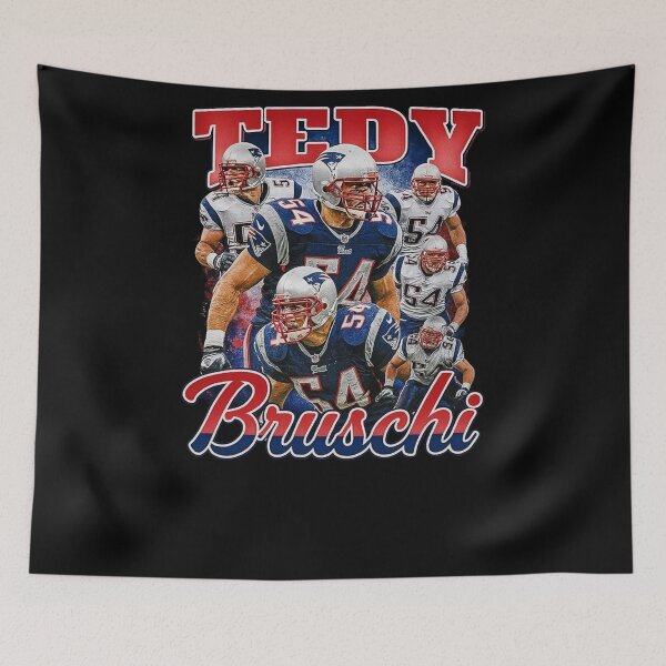 Item preview, Tedy Bruschi New England Retro Football Design designed and sold by TheArtOfCar.