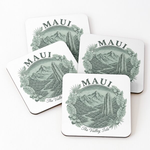 Item preview, Maui Hawaii – The Valley Isle Vintage   #808 designed and sold by PolyForceHI.