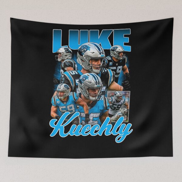 Item preview, Luke Kuechly Carolina Retro Football Design designed and sold by TheArtOfCar.