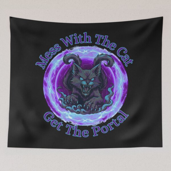 Item preview, Mess With The Cat, Get The Portal designed and sold by Nightshade Pixie Creations.