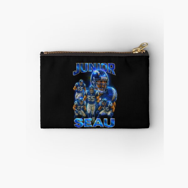 Item preview, Junior Seau San Diego Chargers Retro Football Design designed and sold by TheArtOfCar.