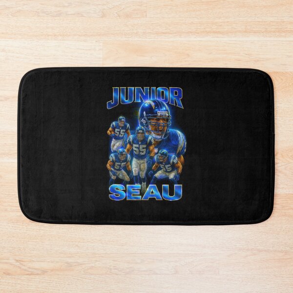 Item preview, Junior Seau San Diego Chargers Retro Football Design designed and sold by TheArtOfCar.