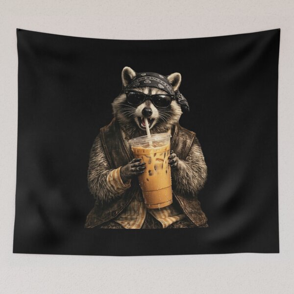 Item preview, Trash Panda Fuel: Iced Coffee and Chaos designed and sold by Evaevonechi.