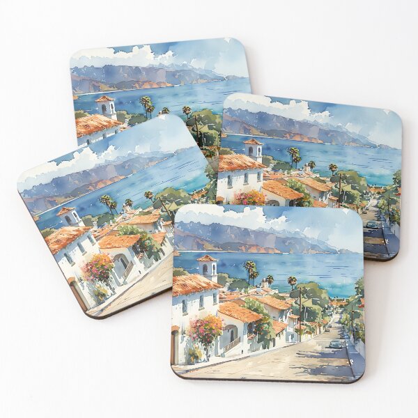 Item preview, California Street with Ocean View – Santa Barbara designed and sold by daila70.