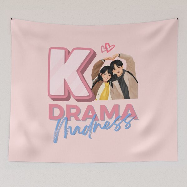 Item preview, K-Drama Madness – Cute Korean Drama Couple Illustration designed and sold by mycreastyle.
