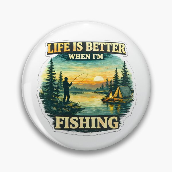 Item preview, Life Is Better When I’m Fishing – Peaceful Fishing Nature Design designed and sold by SVALANART.
