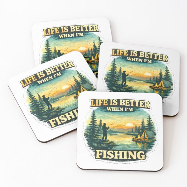 Item preview, Life Is Better When I’m Fishing – Peaceful Fishing Nature Design designed and sold by SVALANART.