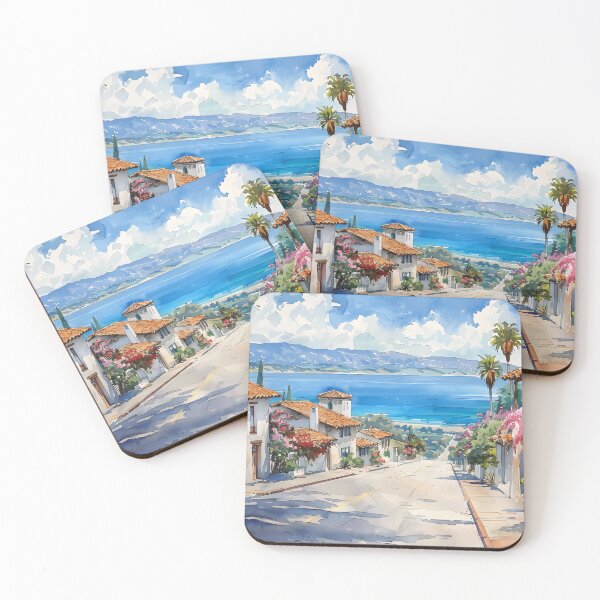 Item preview, Ocean Horizon Street Scene – Santa Barbara designed and sold by daila70.