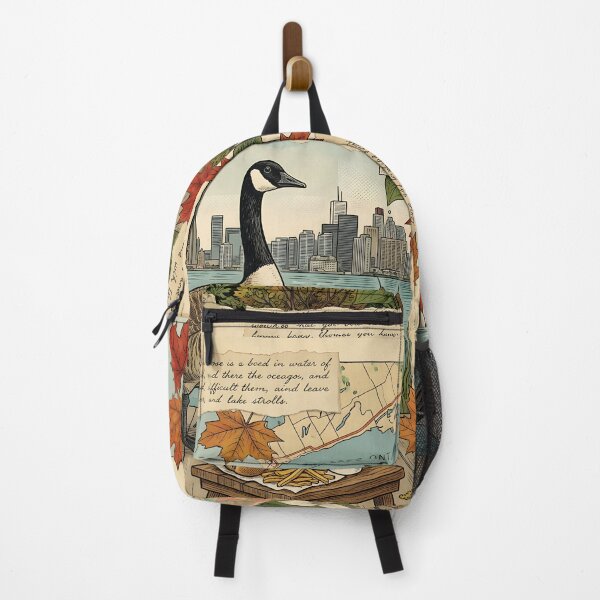 Item preview, Canadian goose watches calm Toronto beside the lake designed and sold by CoffeeinBloom.